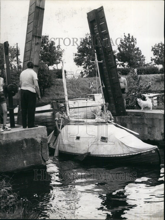 1956 Dietrich Zeisler &  Bride Ilona Lutschak Year Long Boat Trip - Historic Images