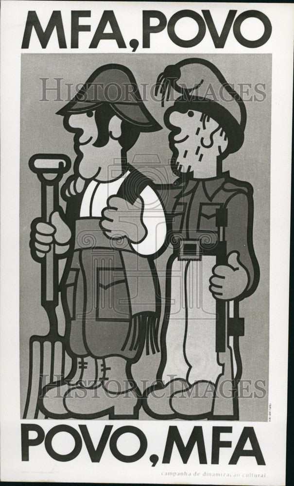 Press Photo Portugal Election Poster - Historic Images