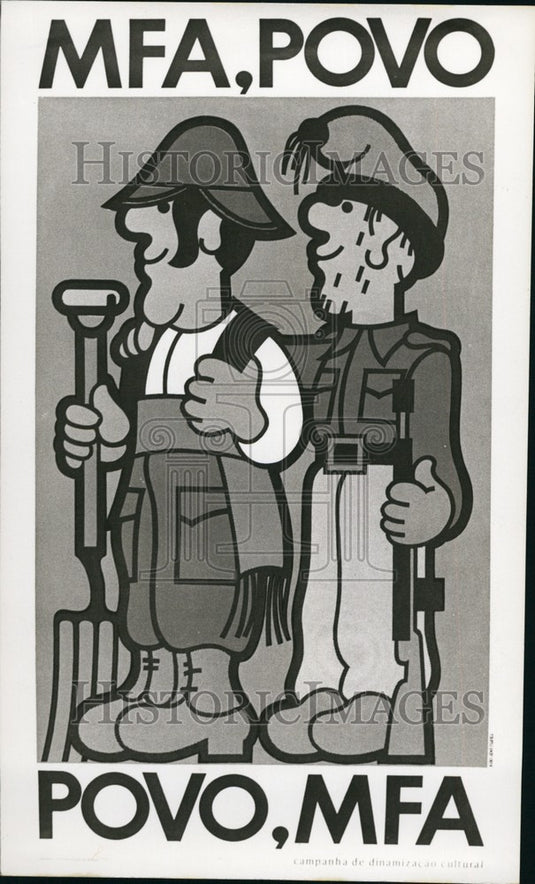 Press Photo Portugal Election Poster - Historic Images