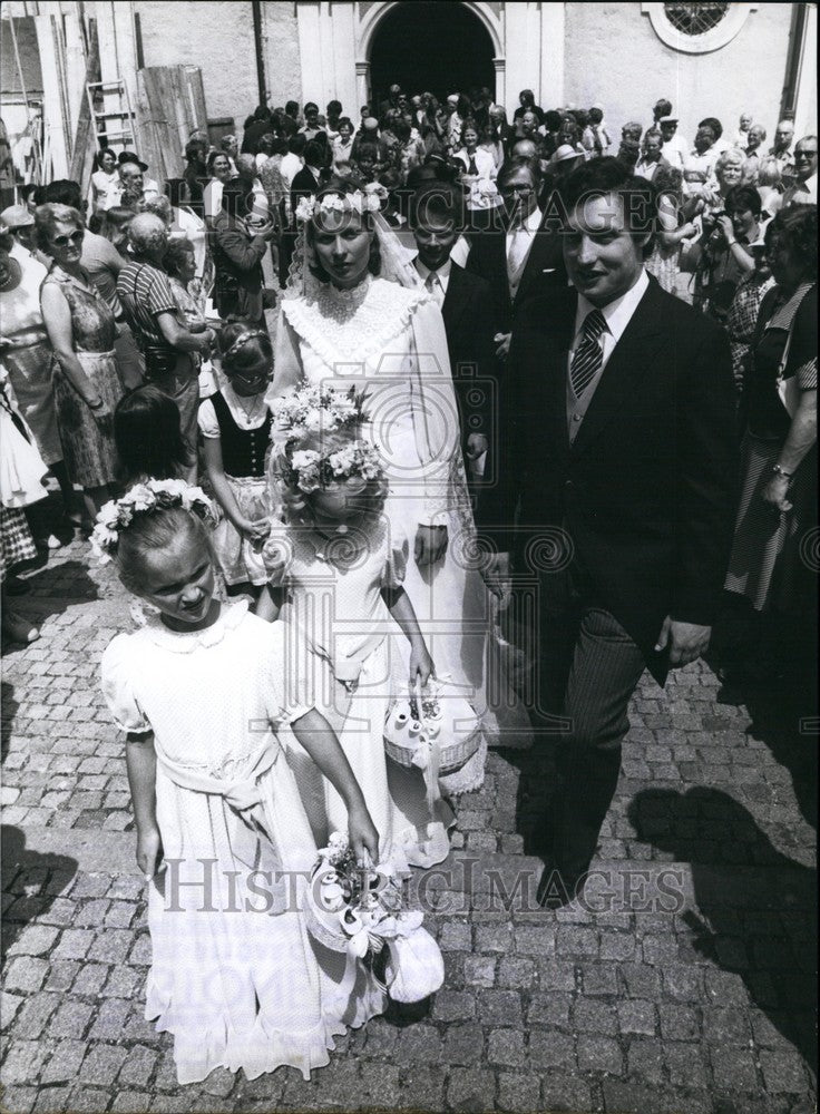 1979  Prince L Rupprecht Heinrich  Bavaria &amp; K Beatrix Weigand. - Historic Images