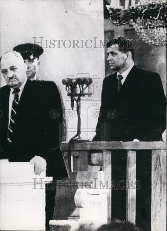 1960 Press Photo US pilot Francis G. Powers who was tried as "spy" & atty-Historic Images