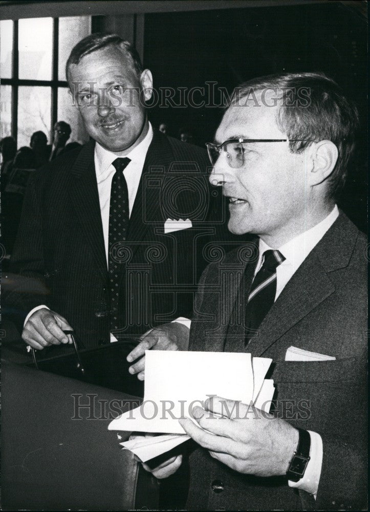 1965 hearing of witness in the action of CSU-Chairman Franz Josef