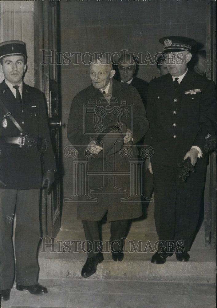 1960 Press Photo General Weygand, leaving the Paris law-court - KSB71373-Historic Images