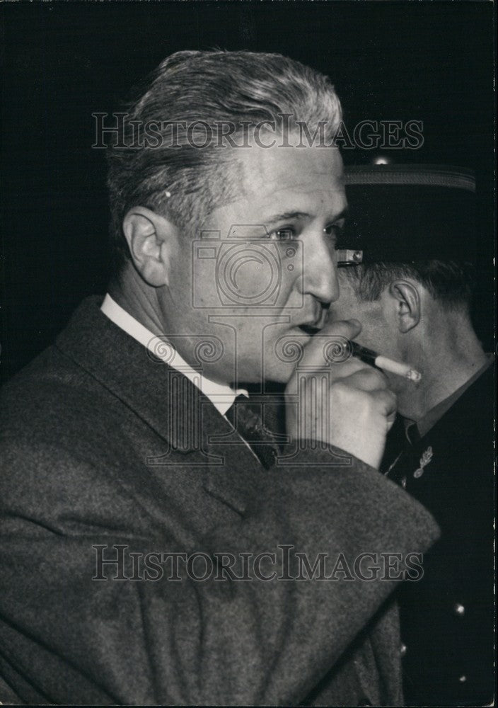 1960  Police inspector Troujat at 'Barricades" Trials - Historic Images