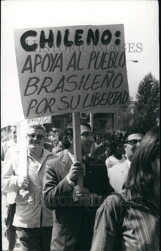 1971, Chile Supports Freedom for the Brazilian People- KSB71541 - Historic Images