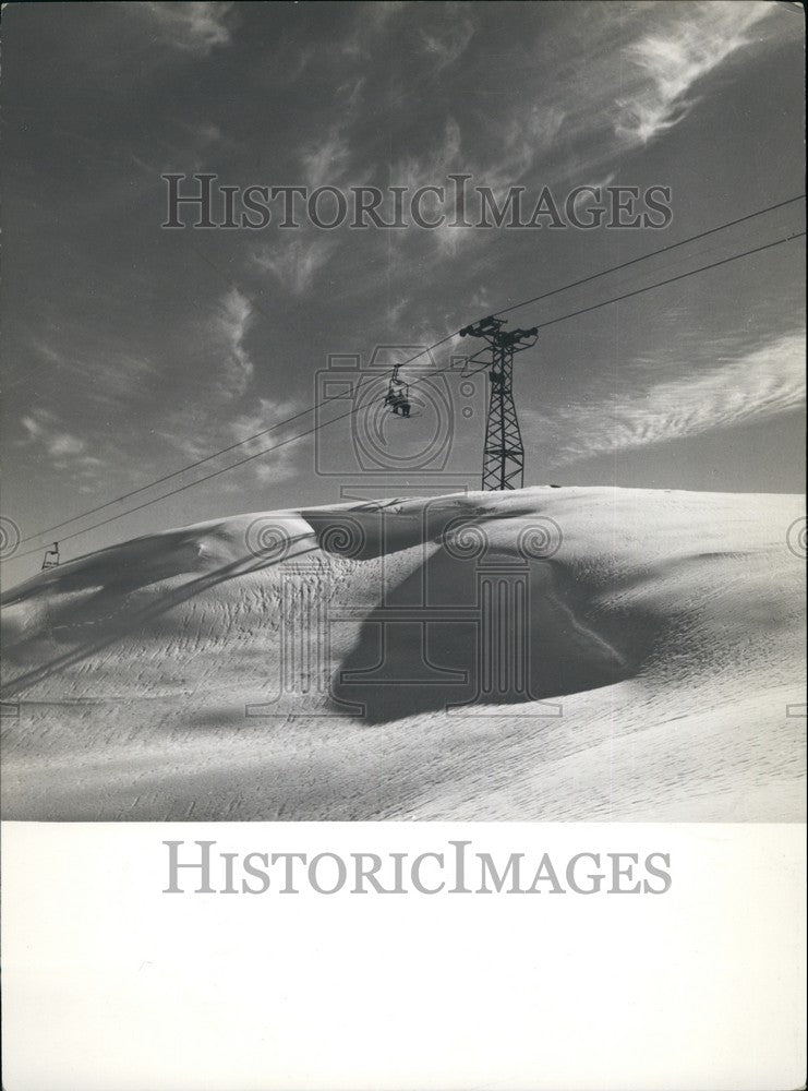 Press Photo Skiing In Chile - KSB71913-Historic Images