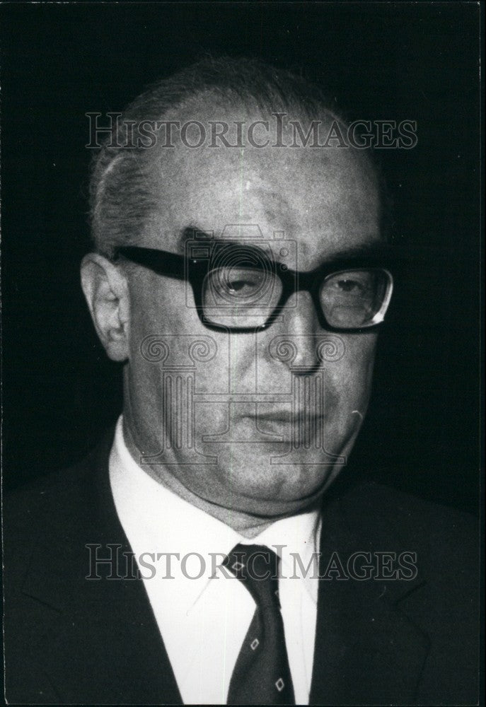 1968 Press Photo Luigi Gui, 54, Minister of Defence - Historic Images