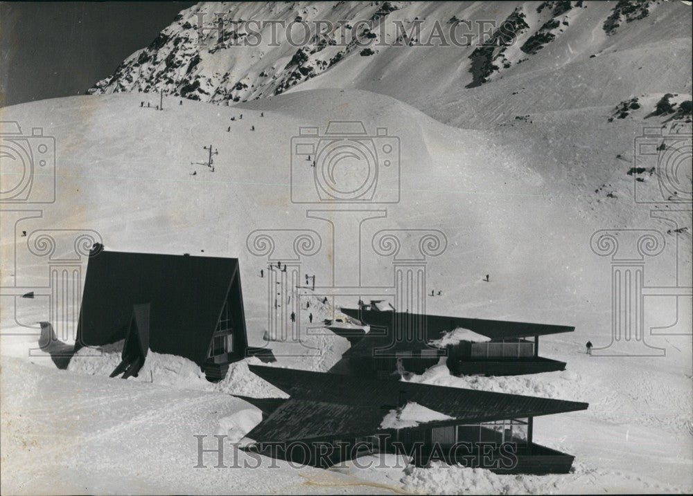 Press Photo Portillo, Chile, Ski Slopes - KSB72319-Historic Images