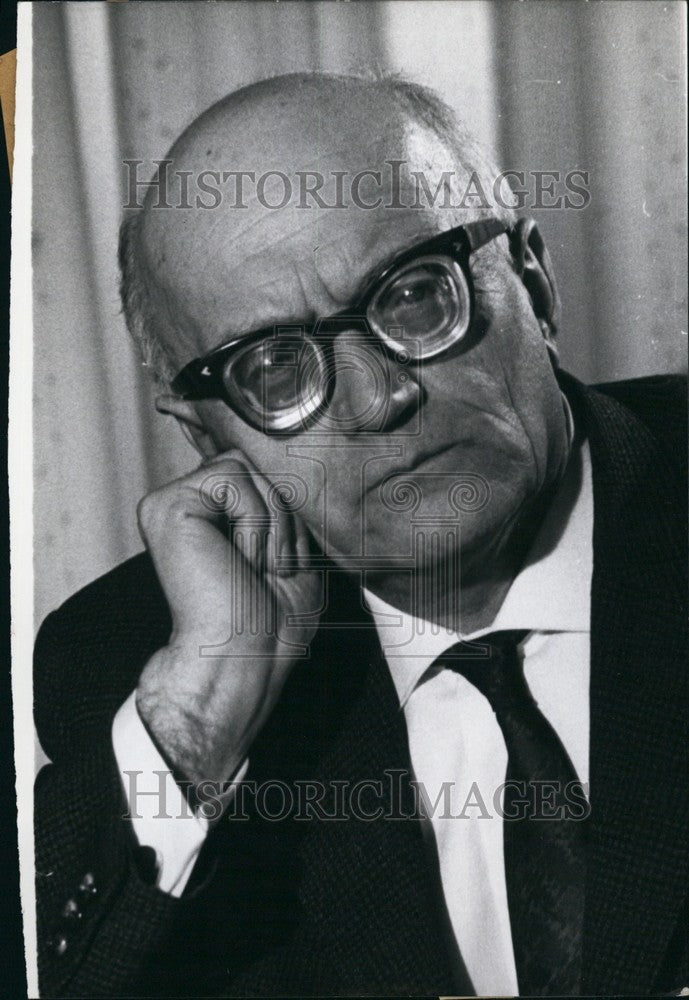 1962 Wurttembergische Staatstheater Superintendent Walter Schafer - Historic Images