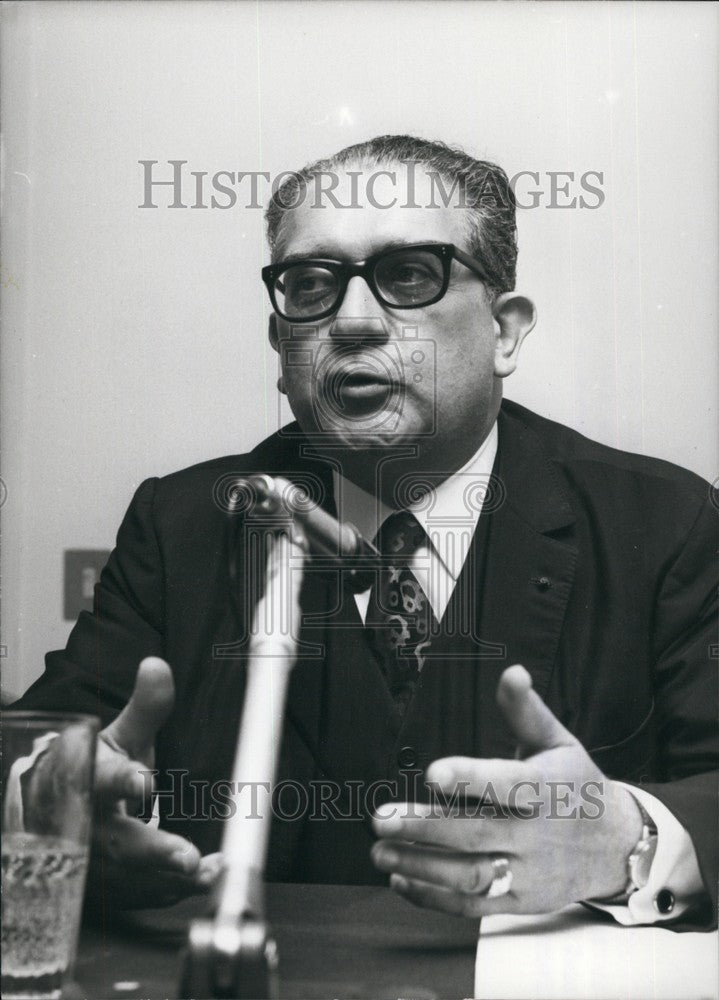 Press Photo Jacques Soustelle former leader of Ultras - Historic Images