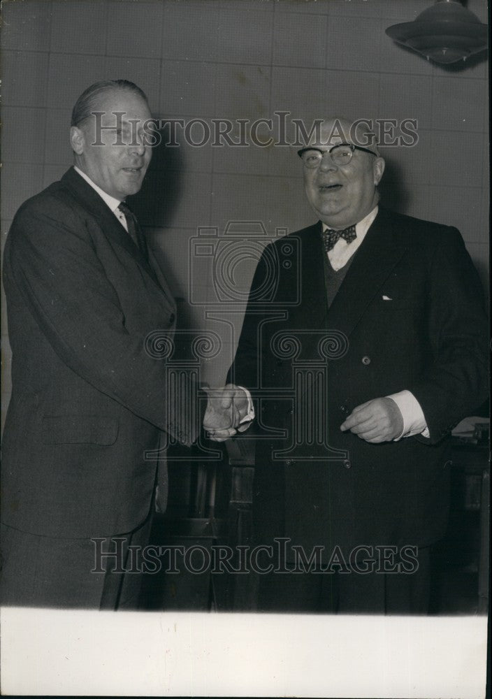 1959  British War Secretary Watkinson Paul Henri Spaak - Historic Images