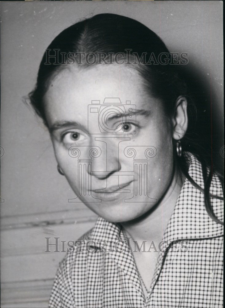 1956 Press Photo Belgian Novelist Francoise Mallet-Joris - KSB72899 - Historic Images