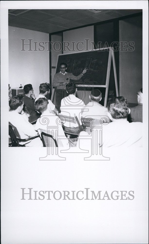 Press Photo Atomic reactor (civilian) Nahal Shorek - Prof. Dubrovsky. - Historic Images