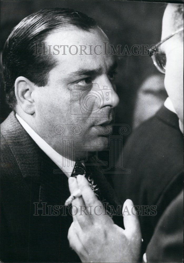 Press Photo Italian Minister of Public Education Riccardo Misasi - KSB73183-Historic Images