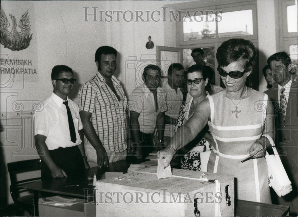 1973 Press Photo Mrs. Despina Papadopouloe - KSB73431-Historic Images