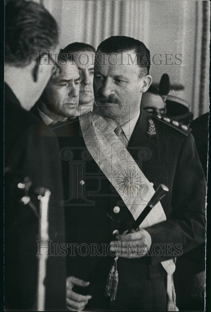 1966 Argentina President General Ongania - Historic Images