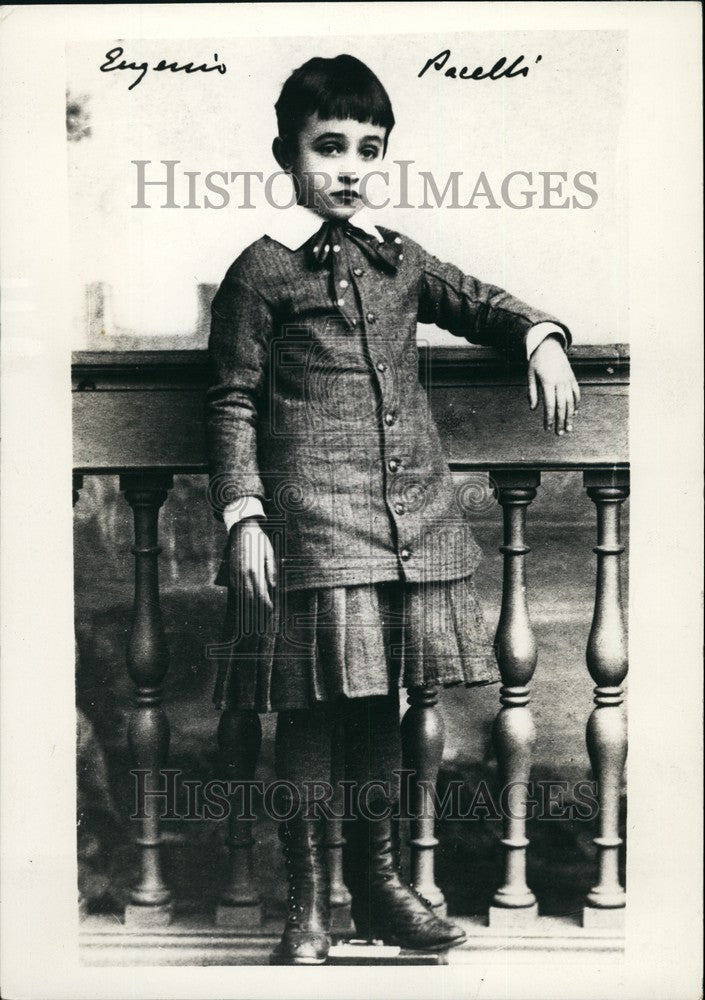 1954 Press Photo Adolescent Pope Pius XII - KSB73743 - Historic Images