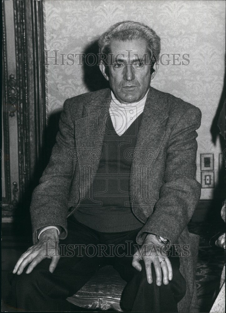 Press Photo Marcelino Camachio, leader of worker Commissions. - Historic Images