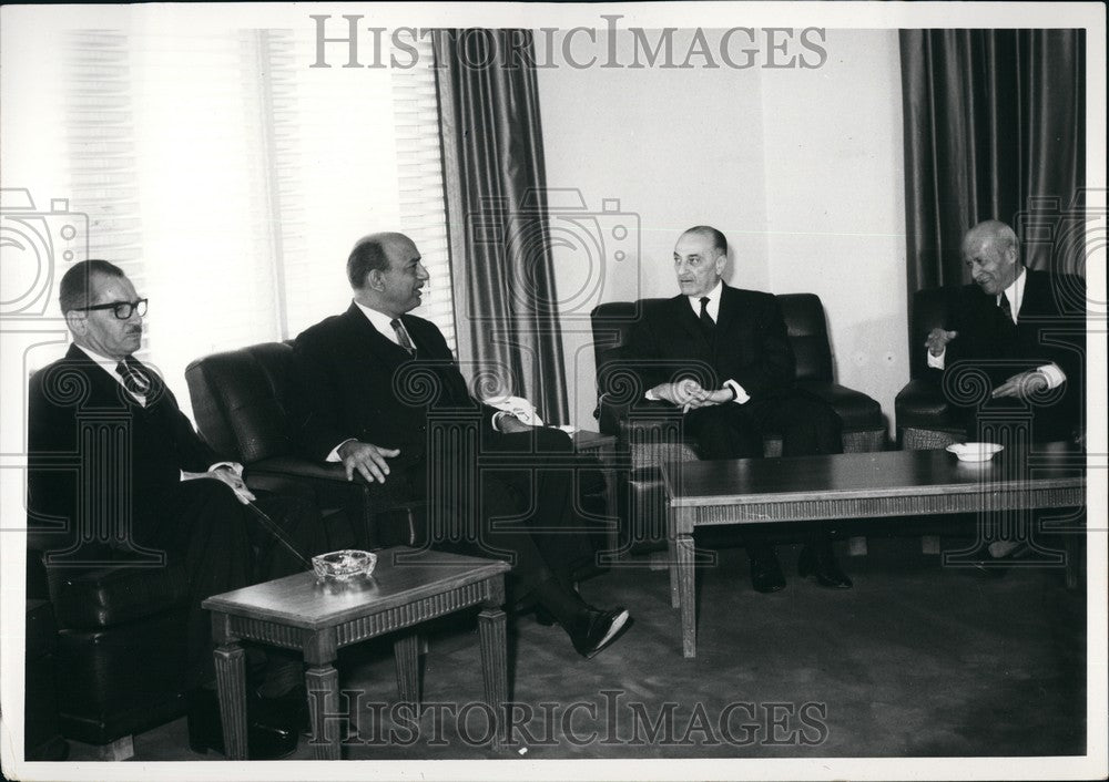 1969, Jordanian Premier Bahjat Talhouni &amp; UAR minister - KSB73853 - Historic Images