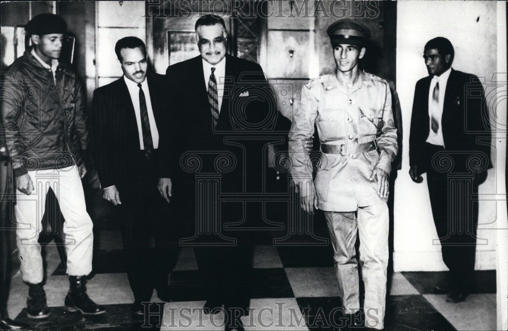 1939 Press Photo President Nasser received Libyan Delegation - KSB73923-Historic Images