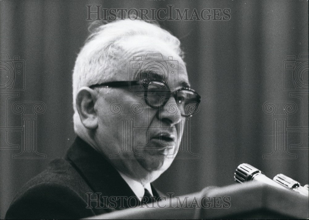 1969 Press Photo Luigi Longo The 12th National Congress of the Italian Communist - Historic Images