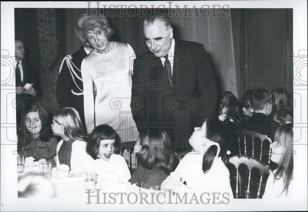 1969 Press Photo President of the French Republic and Mrs. Pompidou - KSB74101-Historic Images