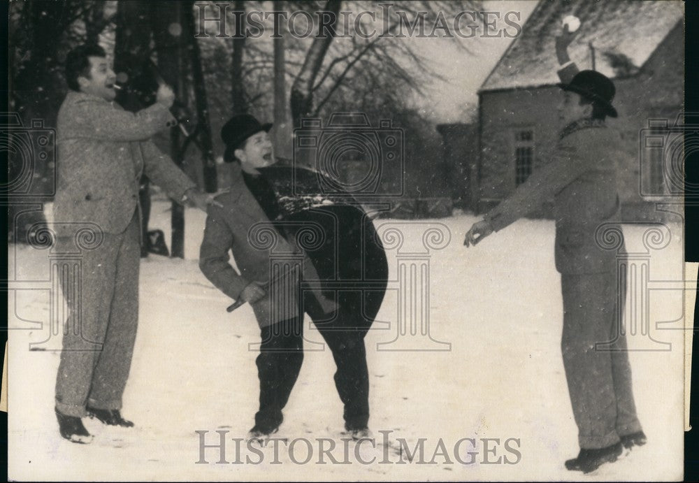 1955, Albert Prejean ,Jean Bichard and Raymond Bussieres - KSB74119 - Historic Images