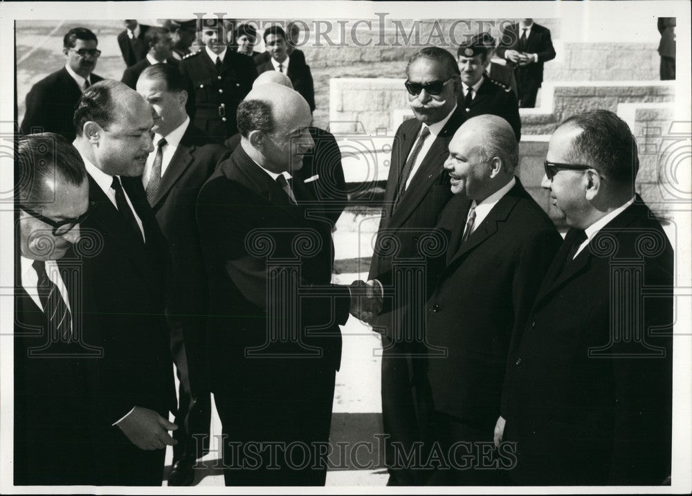 1969 Press Photo UAR foreign minister Mahmoud Riad&amp;Sheikhal - Kuheimi - Historic Images