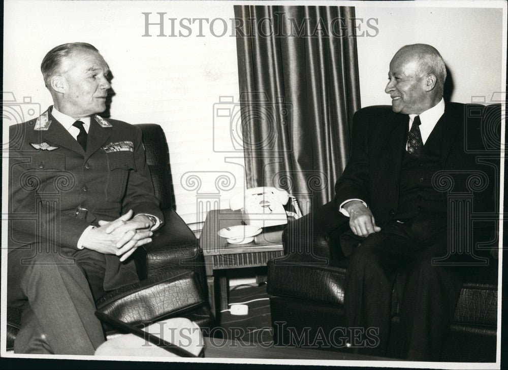 1969 Press Photo Ahmad Touqan/Jordan/General Odd Bull/Chief Truce Supervisor-Historic Images