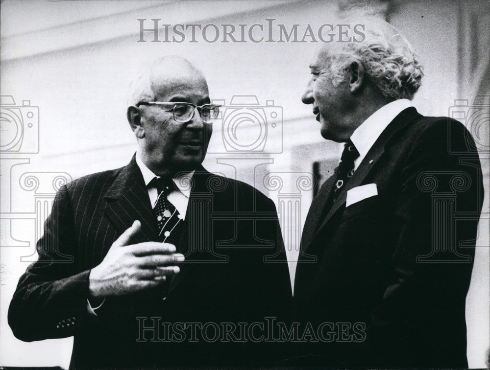 Press Photo Czechoslovakian President Husak Visiting West Germany - KSB74367-Historic Images