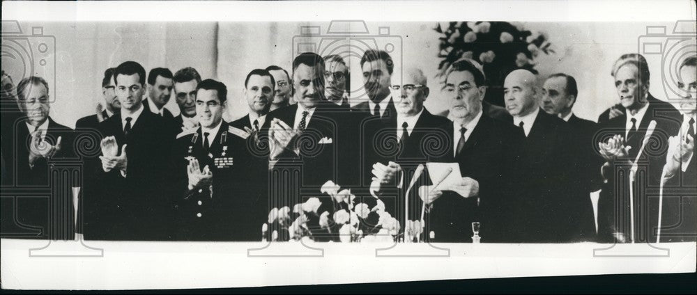 1970 Press Photo President Nasser in Moscow - Historic Images