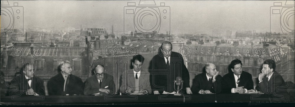 1959 Press Photo Rene Clair Raymond Bernard Leonide Moguy Marc Maurette Actors-Historic Images