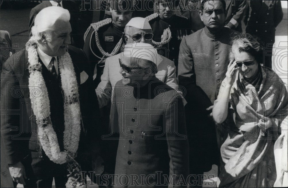 1975 Press Photo Australian Governor-General John Kerr Visiting New Delhi - Historic Images