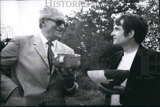 1971 Press Photo Professors Hans-Eckard Joachim Harald Von Petrikovits - Historic Images