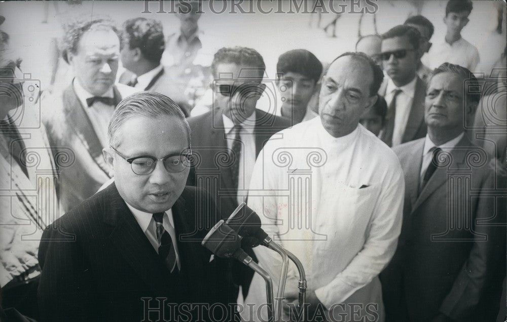 Press Photo Secretary General U Thant United Nations J.R. Jayewardene - Historic Images