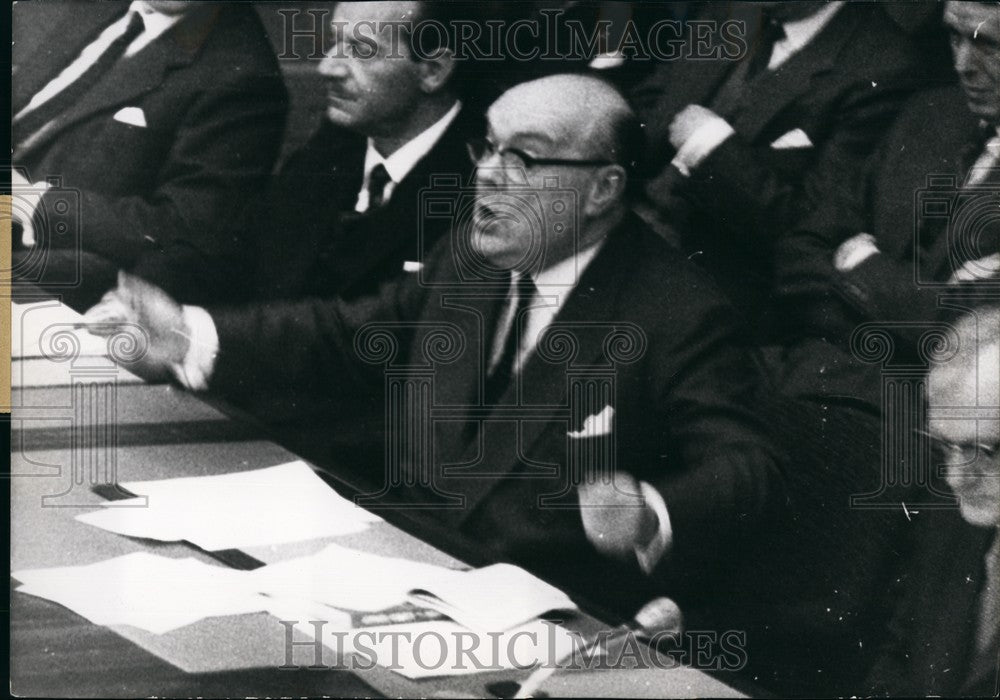 1960 NATO Parliamentarians Conference End Speaker Paul Henri Spaak - Historic Images