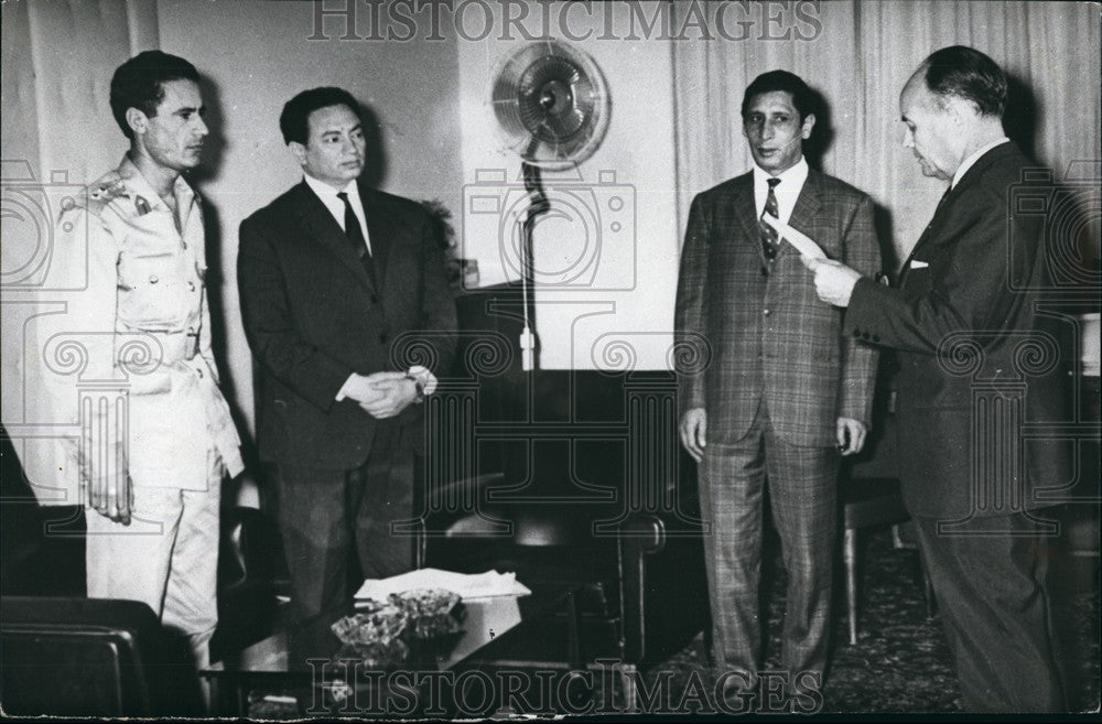 1969 Press Photo French Ambassador Guy George Presenting Credentials Colonel - Historic Images