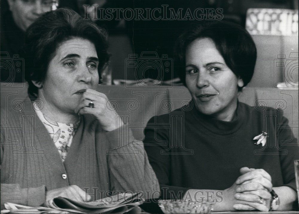 Press Photo Giulietta Fibbi &amp; Nilde Jotti Members of Italian Communist Party - Historic Images