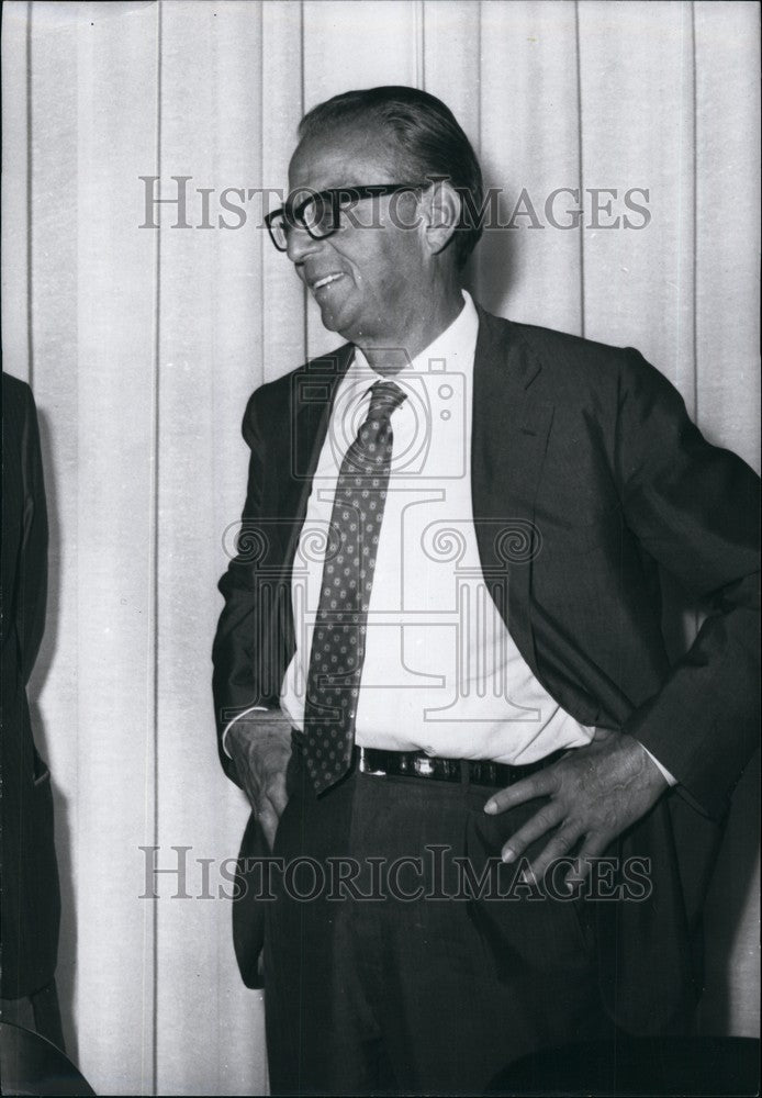 Press Photo Italian Republican Party Secretary Signor Ugo La Malfa - KSB74989-Historic Images