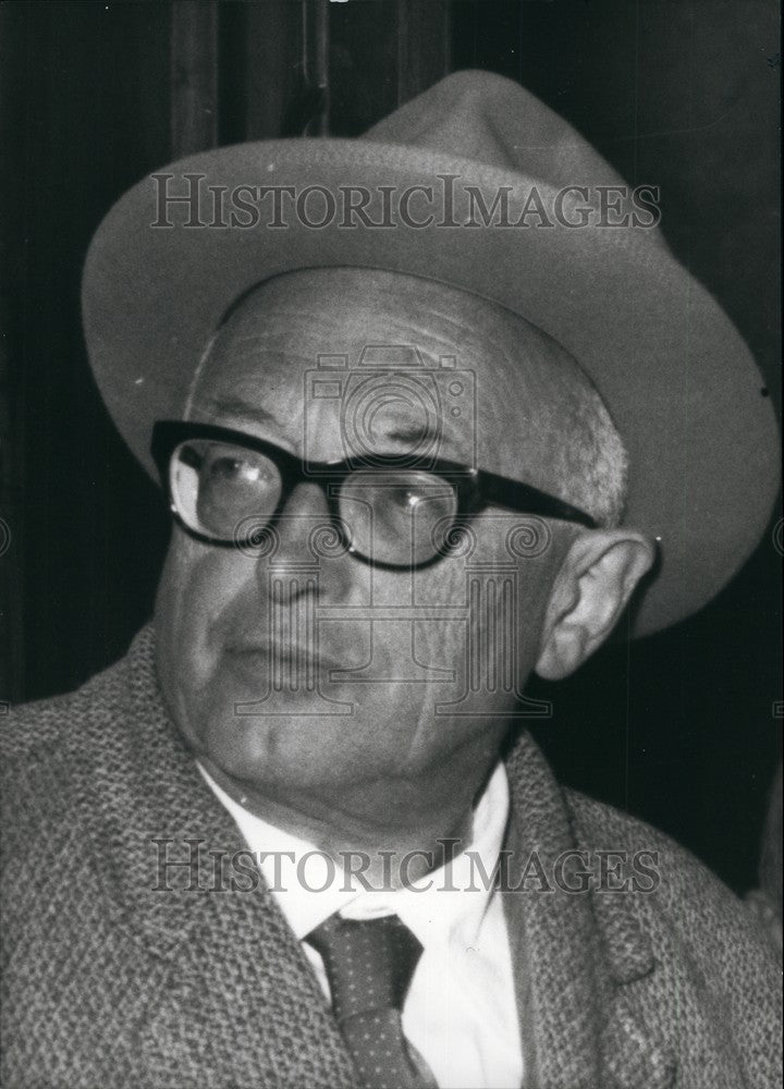 Press Photo Italian Socialist Leader Pietro Nenni - KSB75031 - Historic Images