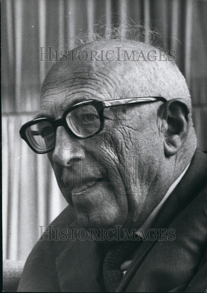 Press Photo Former Secretary of Italian Socialist Party Pietro Nennis - Historic Images