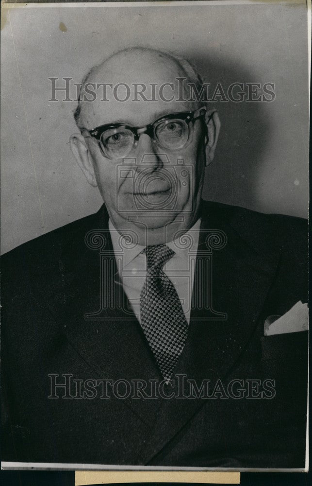 1956 Saar New Prime Minister Hubert Ney Portrait - Historic Images