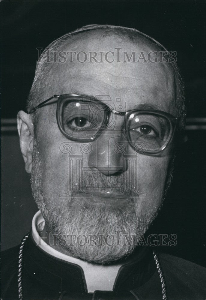 Press Photo Portrait of Priest Pietro - Historic Images