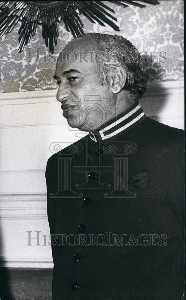 1973 Press Photo President Bhutto - Historic Images