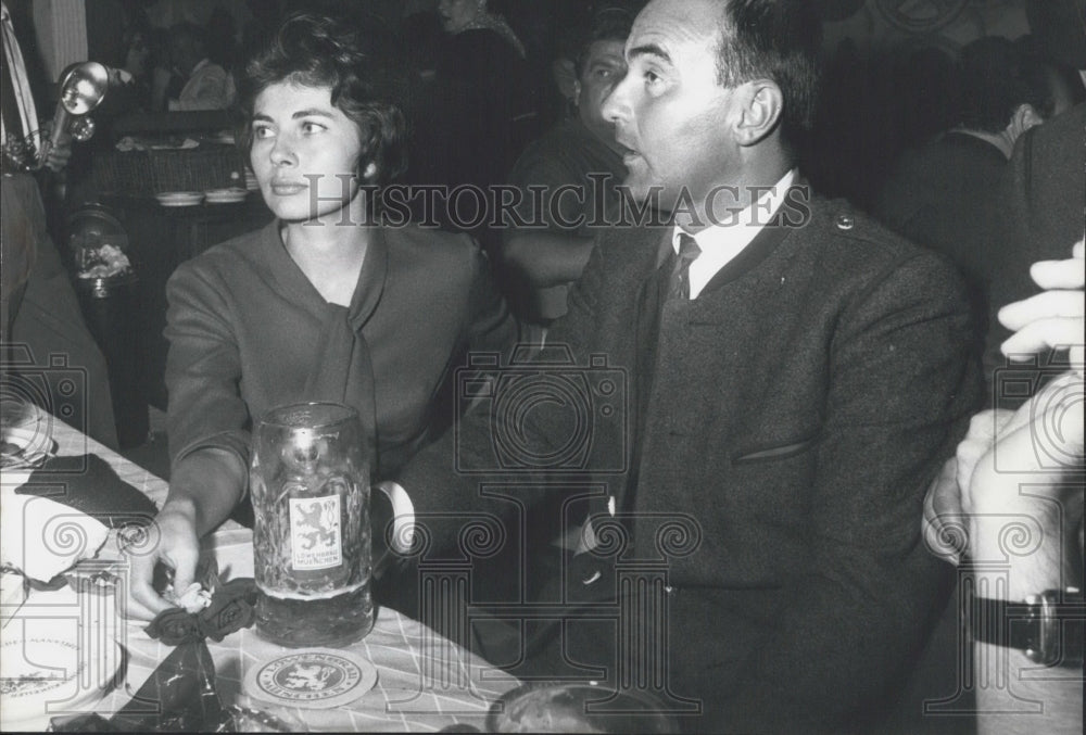 1961 Princess Soraya,Ex-Empressof Persia Prince Johannes von Thurn - Historic Images