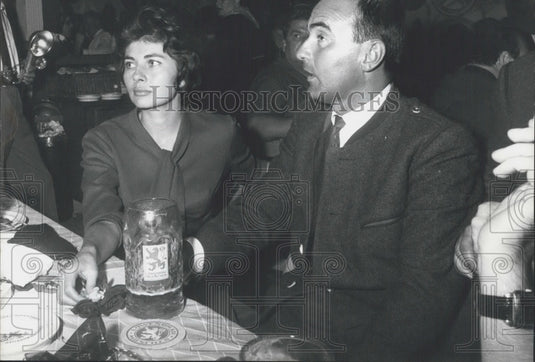 1961 Princess Soraya,Ex-Empressof Persia Prince Johannes von Thurn - Historic Images
