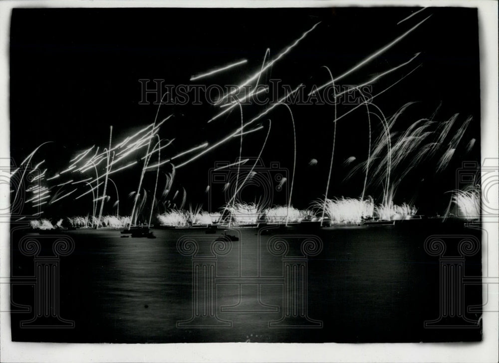 1953 Illuminations And Fireworks At Portsmouth-Historic Images