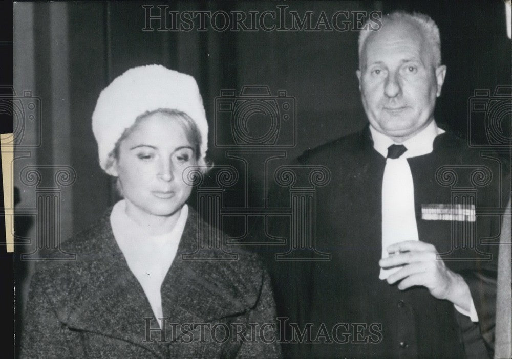 1960 Press Photo Mmme Lagaillarde & father in law Henry Lagaillarde - Historic Images