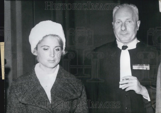 1960 Press Photo Mmme Lagaillarde & father in law Henry Lagaillarde - Historic Images