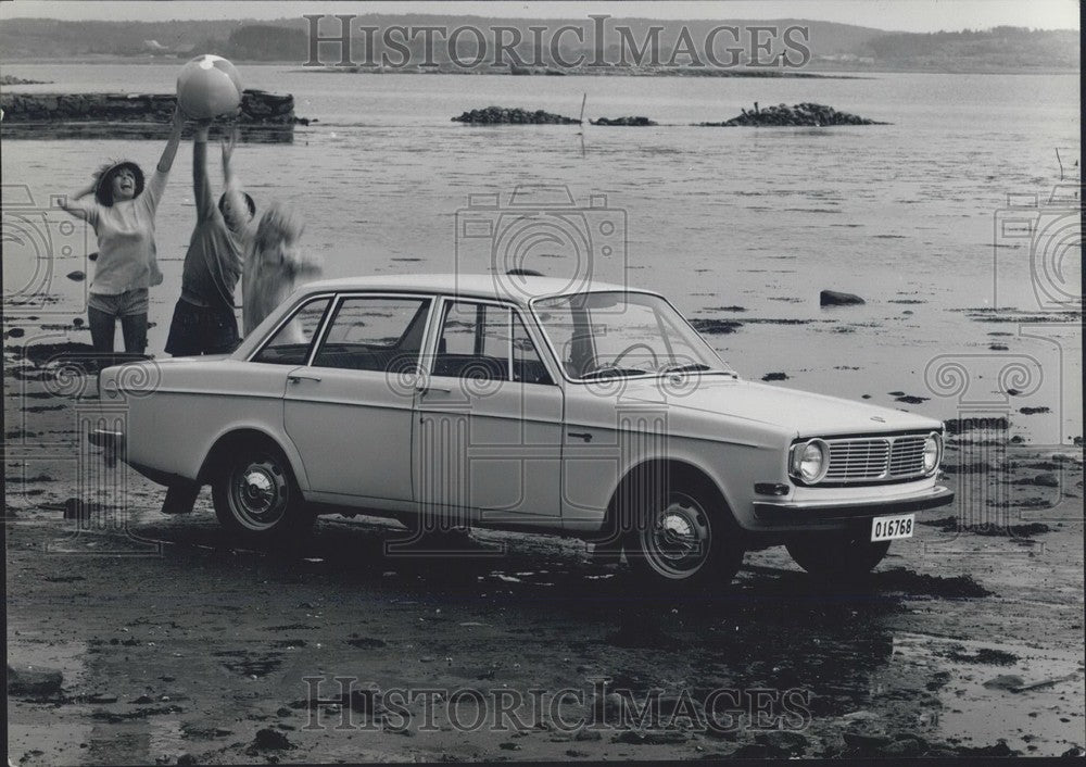 1968 Volvo at Beach in Sweden-Historic Images